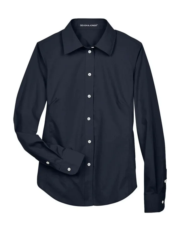Crown Collection Broadcloth Woven Dress Shirt