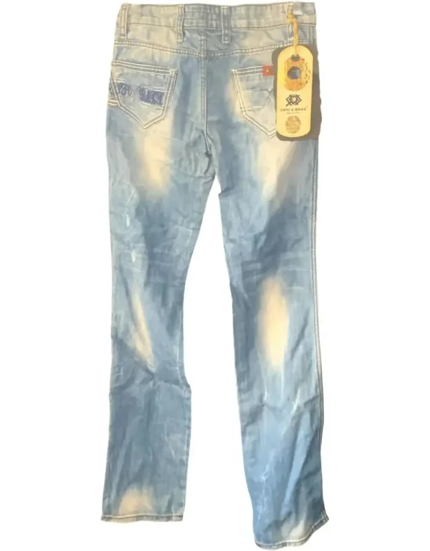 Hand-sewn Beadwork & Embroidered Design Jeans