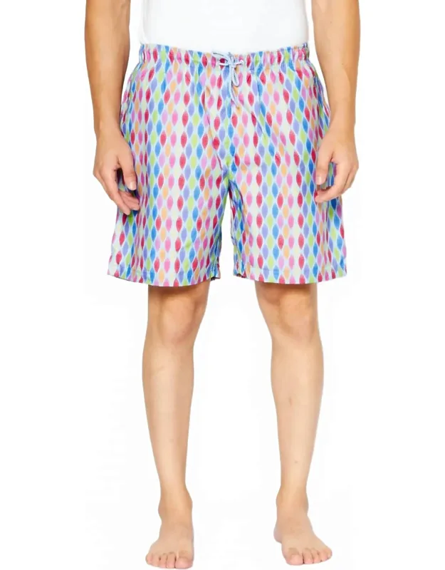 Abstract Print Swim Trunks