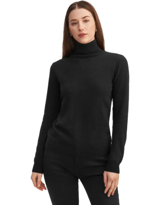 Pure Cashmere Turtleneck Sweater