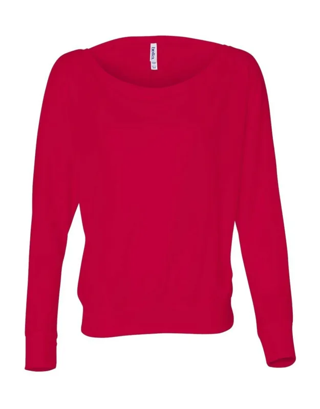 Flowy Off Shoulder Long Sleeve Tee