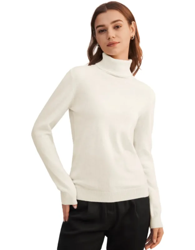 Pure Cashmere Turtleneck Sweater