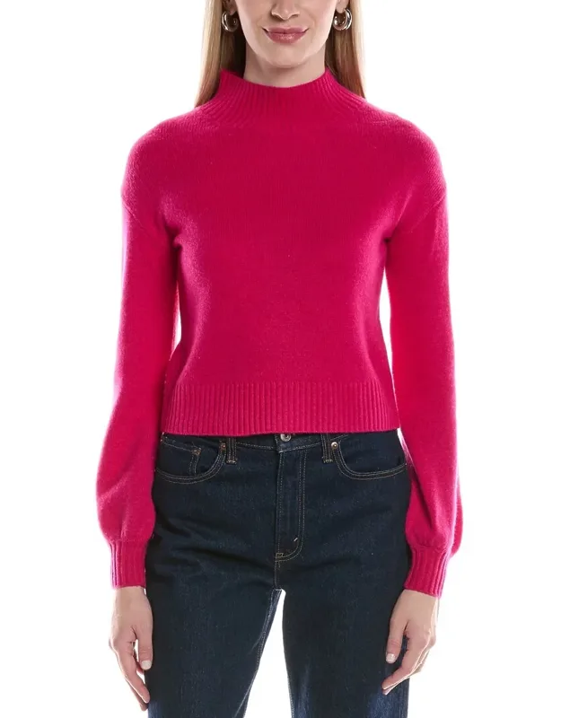 Balloon Sleeve Cashmere Sweater