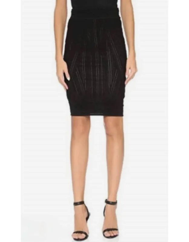 Dashee Military Pointelle Bandage Skirt