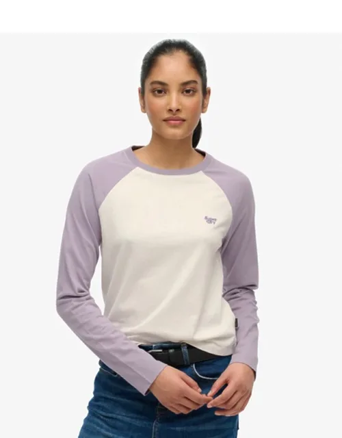 Essential Logo Long Sleeve Baseball Top
