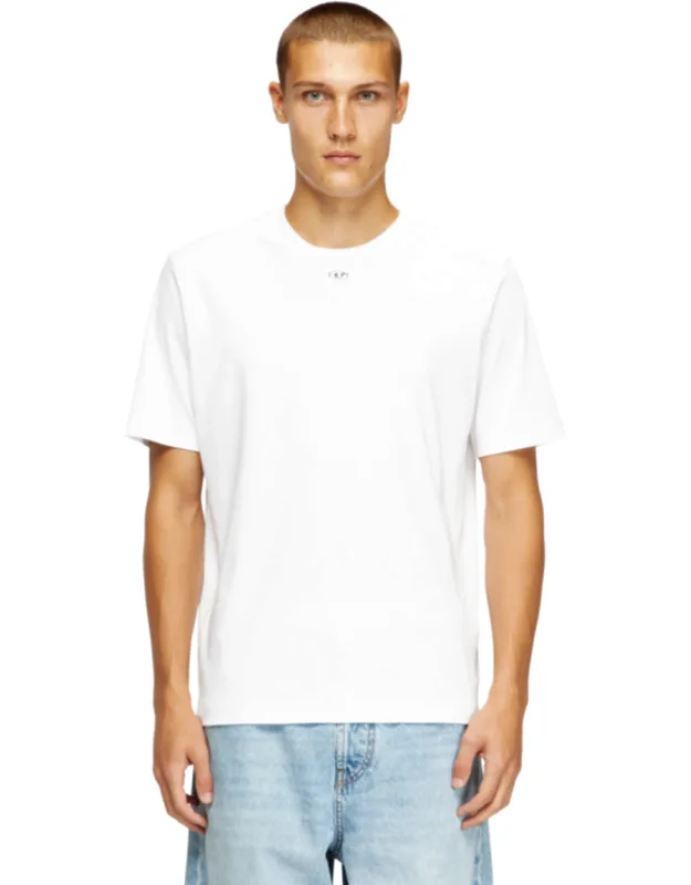Regular T-shirt With Crew Neck And Oval D
