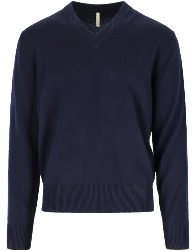 _sweater 'moon' V-neck, Long Sleeves_