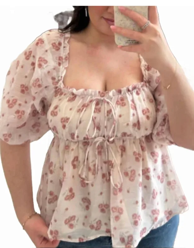 Blossom Floral Babydoll Blouse