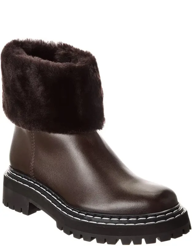 Leather & Shearling Boots