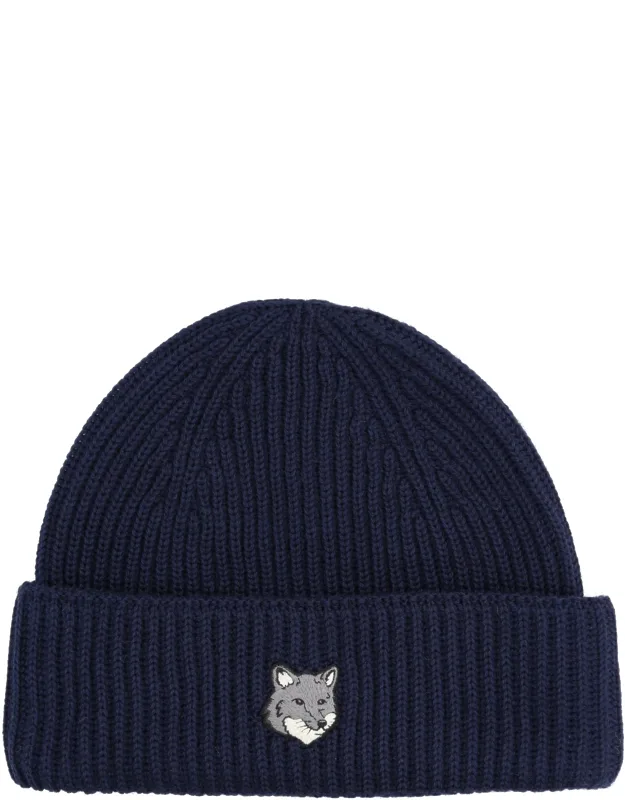 Beanie With Fox Patch
