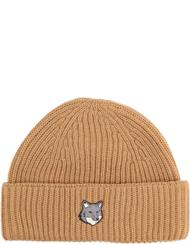 Beanie With Fox Patch