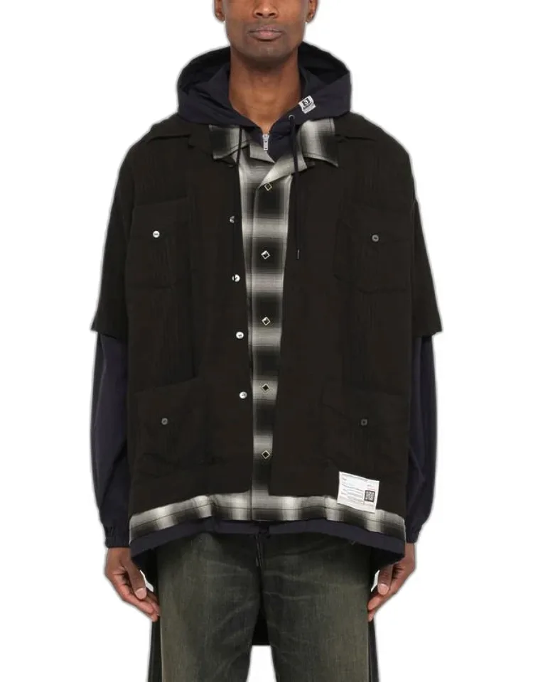 Three-layer Hooded Shirt