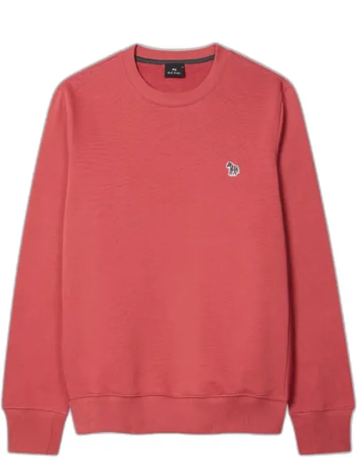 Soft Pink Organic Cotton Zebra Logo Sweatshirt