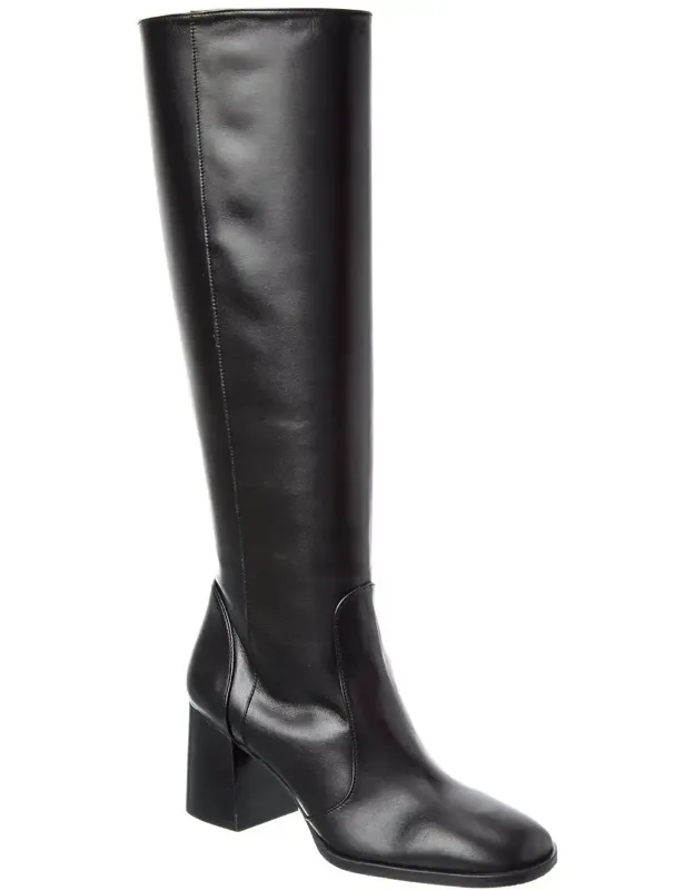 Nola Zip Leather Knee-high Boot
