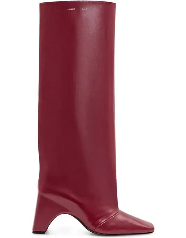 Bordeaux Leather Bridge Boots