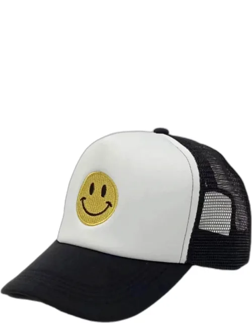 Smile Accented Mesh Back Baseball Cap