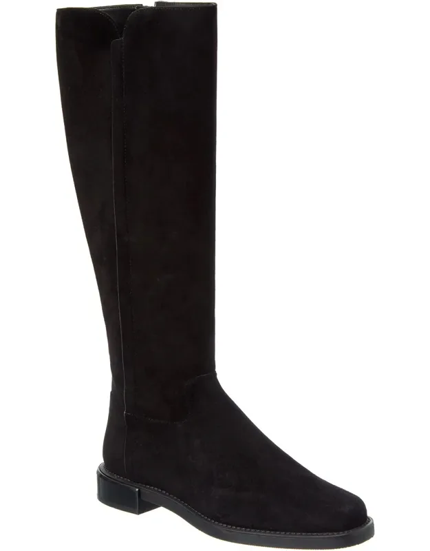 Suede Knee-high Riding Boots