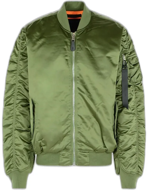 Ma-1 Uv Nylon Bomber Jacket