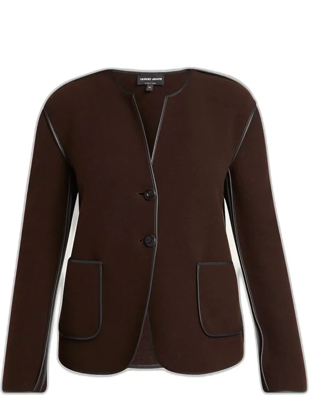 Cashmere Fleece Short Coat