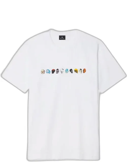 Mini Skulls Print T-shirt