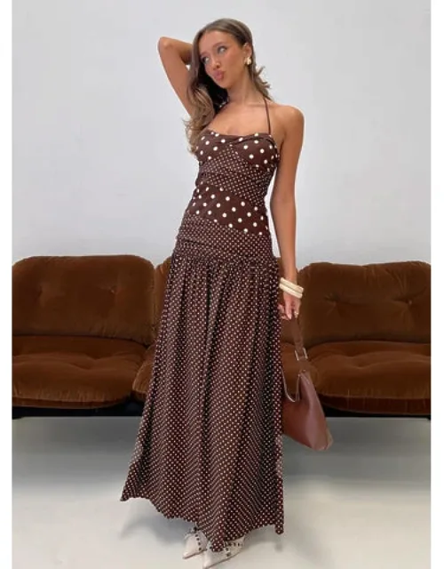 Marguerite Halter Maxi Dress