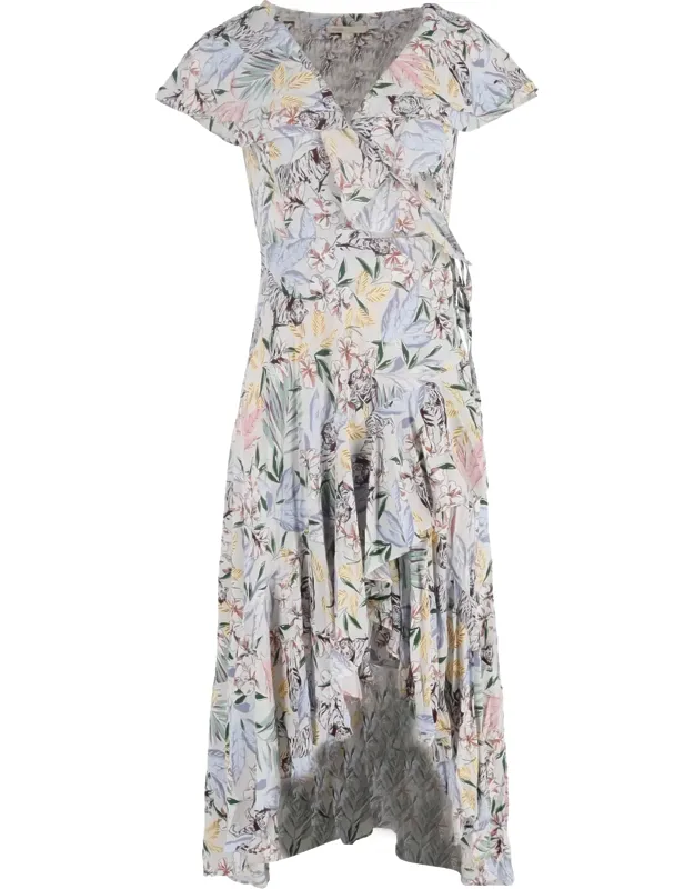 Ritelle Lace-trimmed Crepon Midi Dress