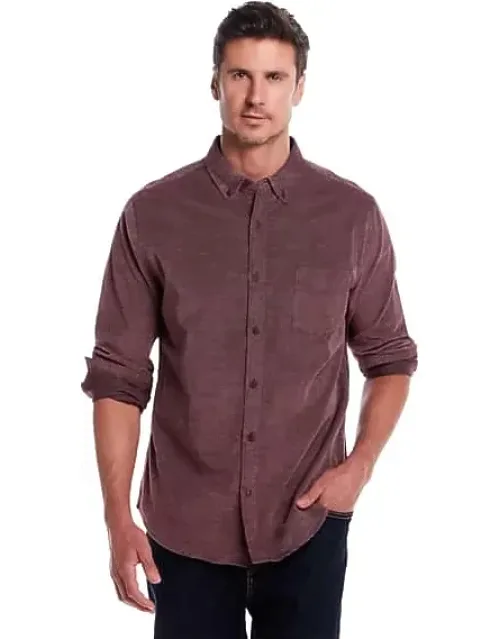 Regular Fit Vintage Brocade Corduroy Shirt