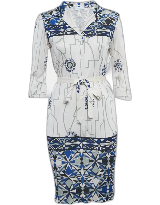 Firenze Printed Silk Short Dress