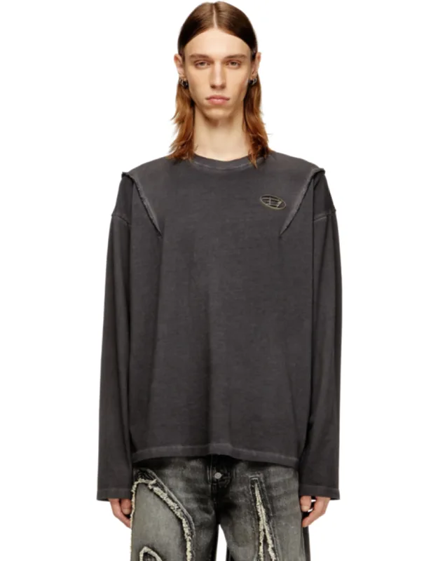 Long-sleeve T-shirt With Faded Effect