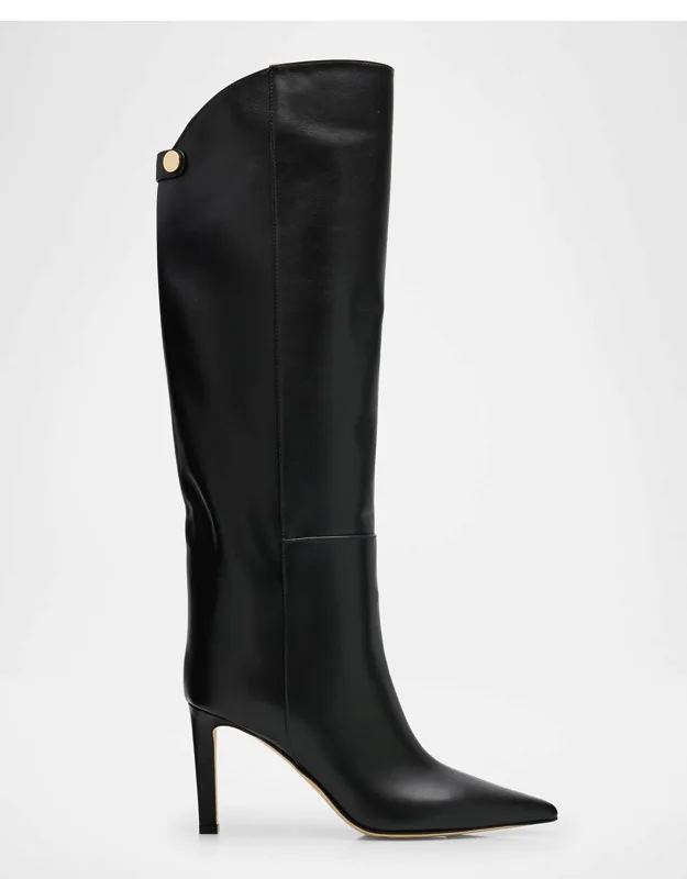 Alizze 85 Leather Knee-high Boots
