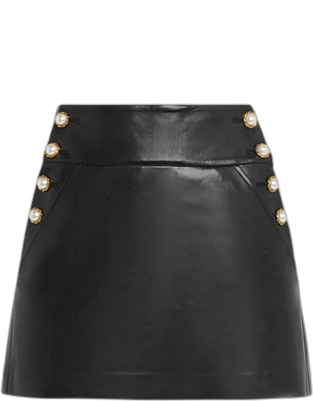 Vegan Leather Mini Skirt