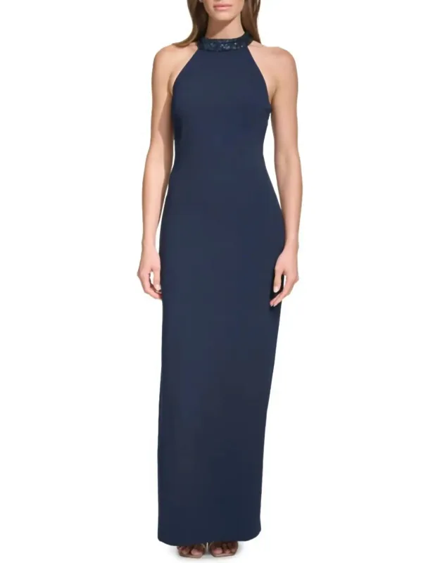 High Neck Dress