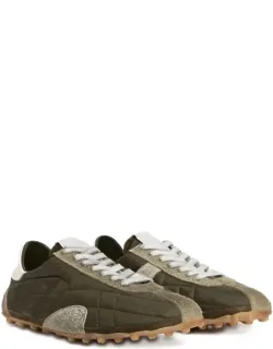 Sneakers With Front Lace-up Fastening And Rubber Lug Sole
