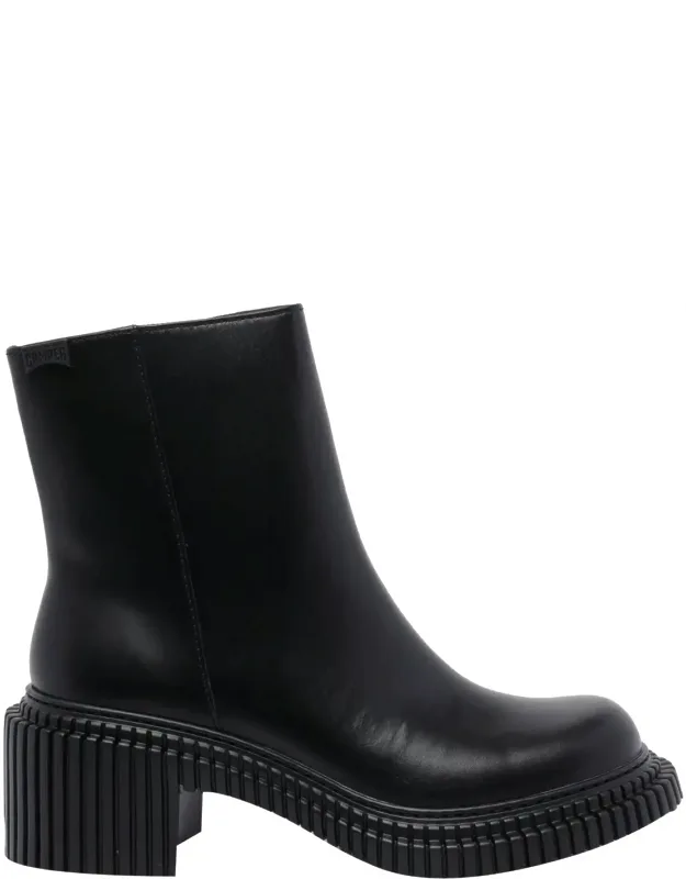 Boots, Round Toe, Leather Upper