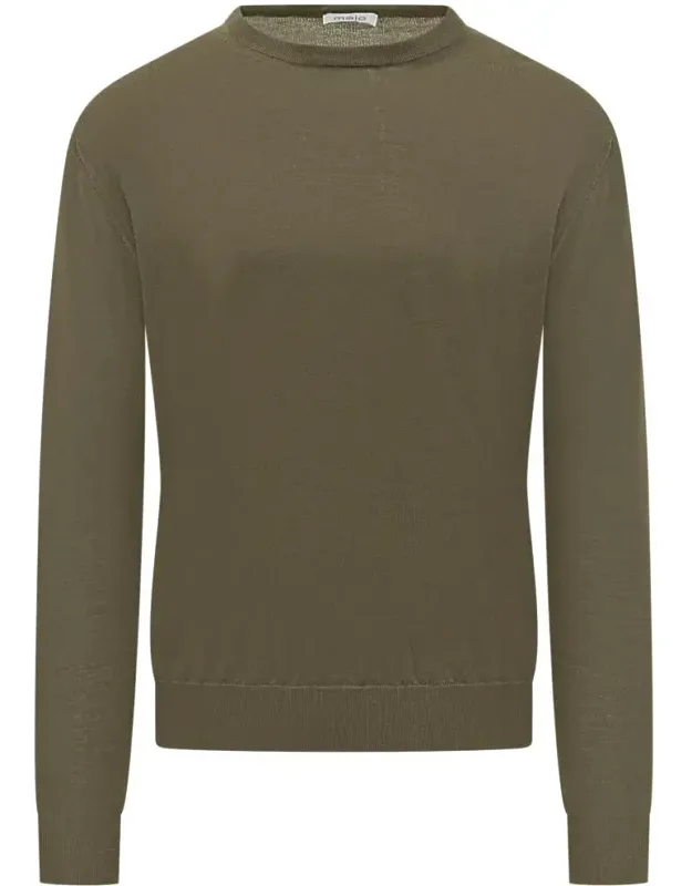 Lightweight Wool Knit Long Sleeve Sweater