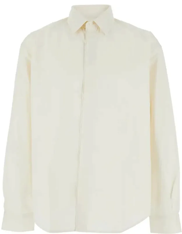 Henri White Shirt With Maxi J Logo On The Back In Cotton