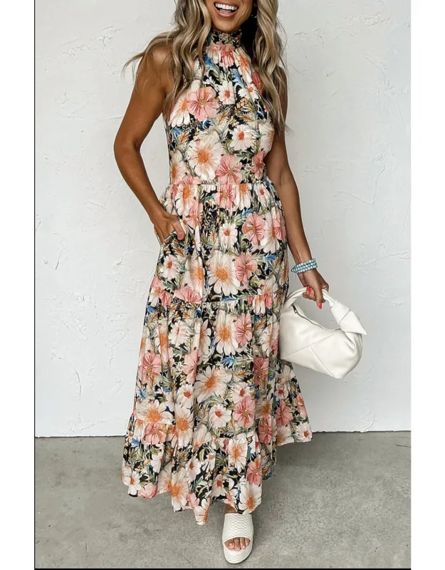 Boho Floral Maxi Dress