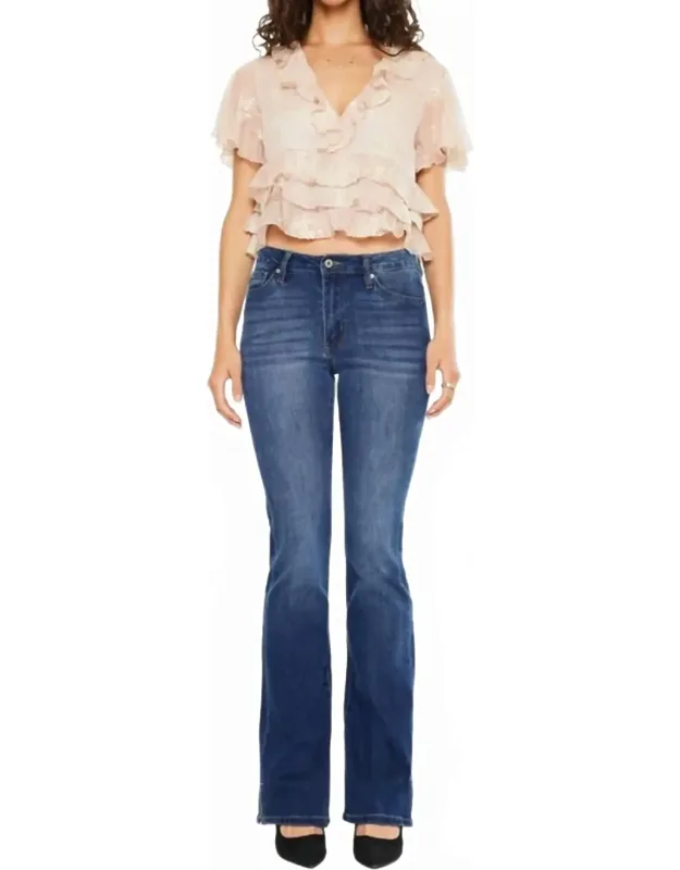 Eliza High Rise Slit Bootcut Jeans