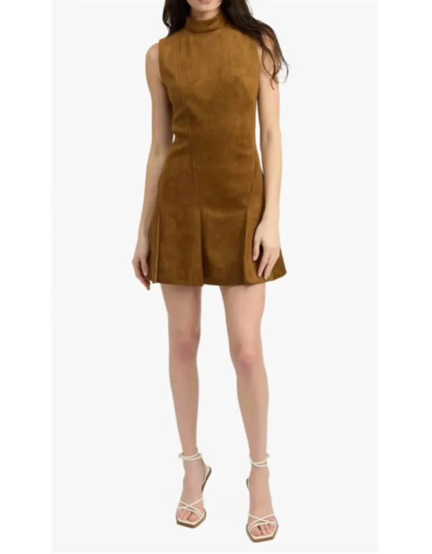 Mock Neck Mini Dress