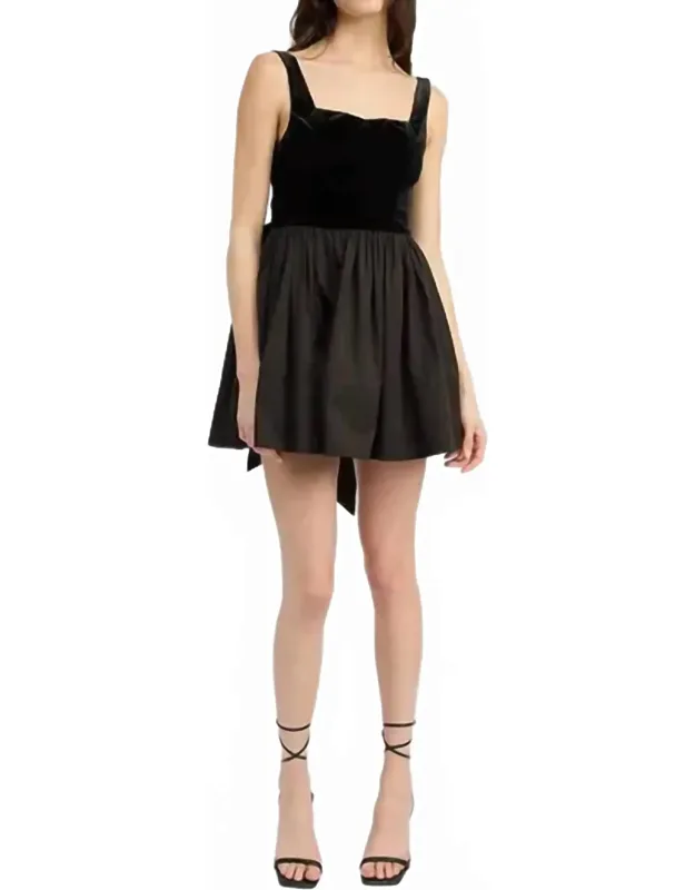 Mckenna Mini Dress With Tie-back Waist
