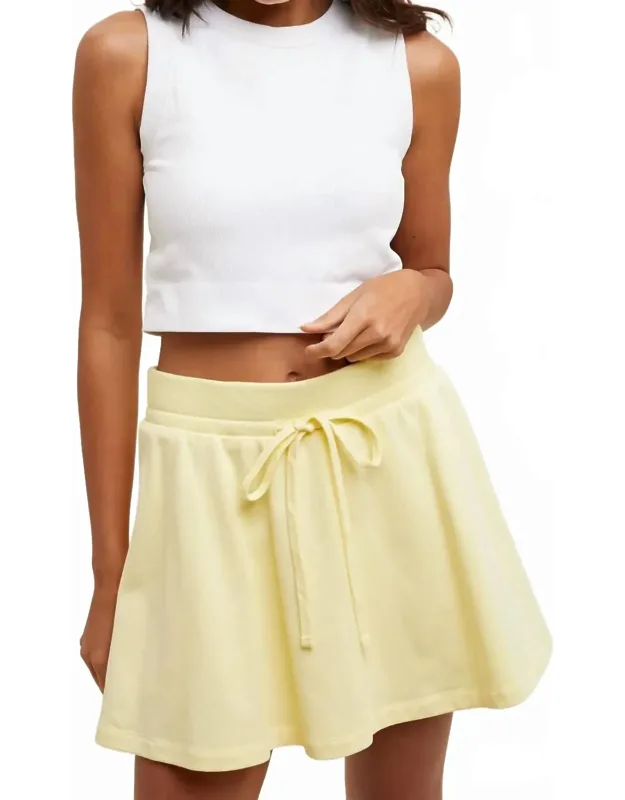 French Terry Flare Skirt