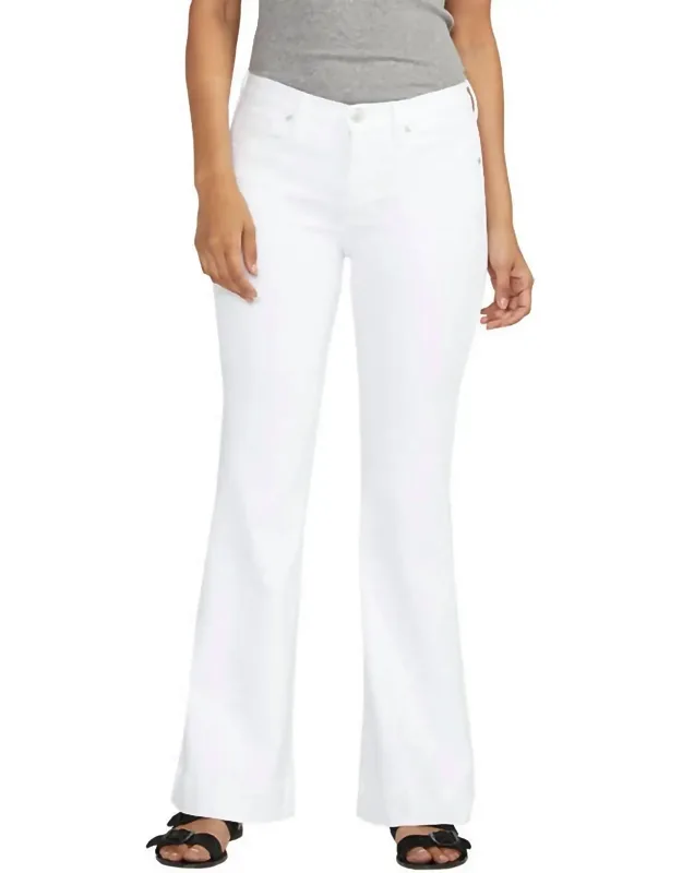 Mid Rise Flare Jeans