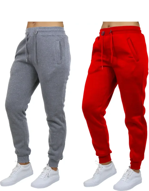 Loose Fit Fleece-lined Jogger Sweatpants - 2 Pack