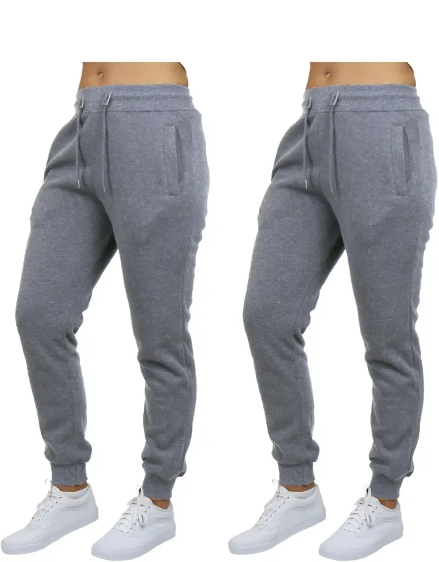 Loose Fit Fleece-lined Jogger Sweatpants - 2 Pack