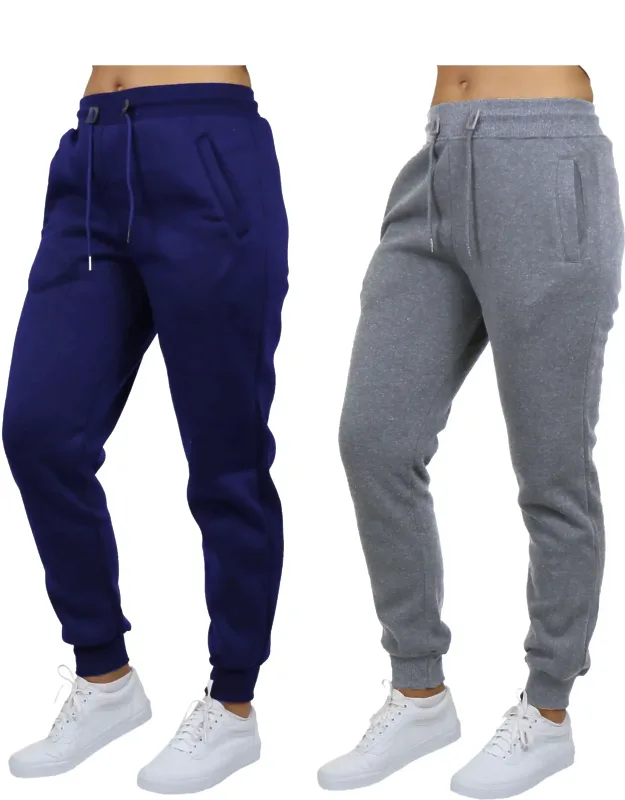 Loose Fit Fleece-lined Jogger Sweatpants - 2 Pack