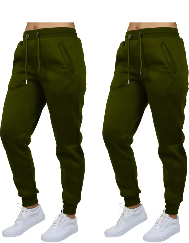 Loose Fit Fleece-lined Jogger Sweatpants - 2 Pack