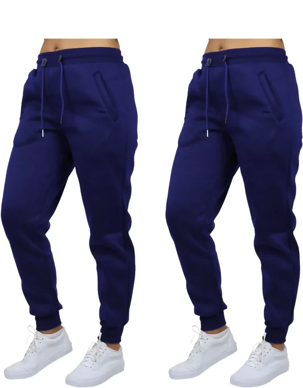 Loose Fit Fleece-lined Jogger Sweatpants - 2 Pack