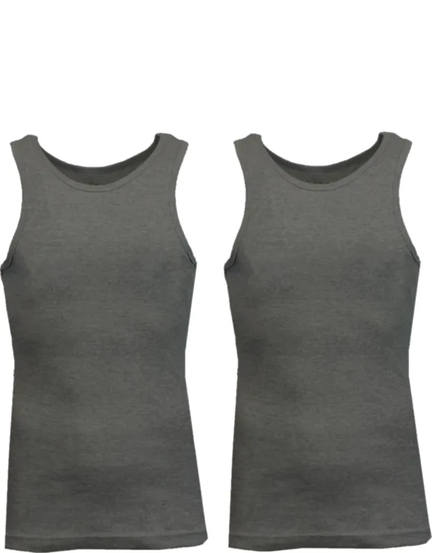 Heavyweight Ribbed Tank Top - 2 Pack
