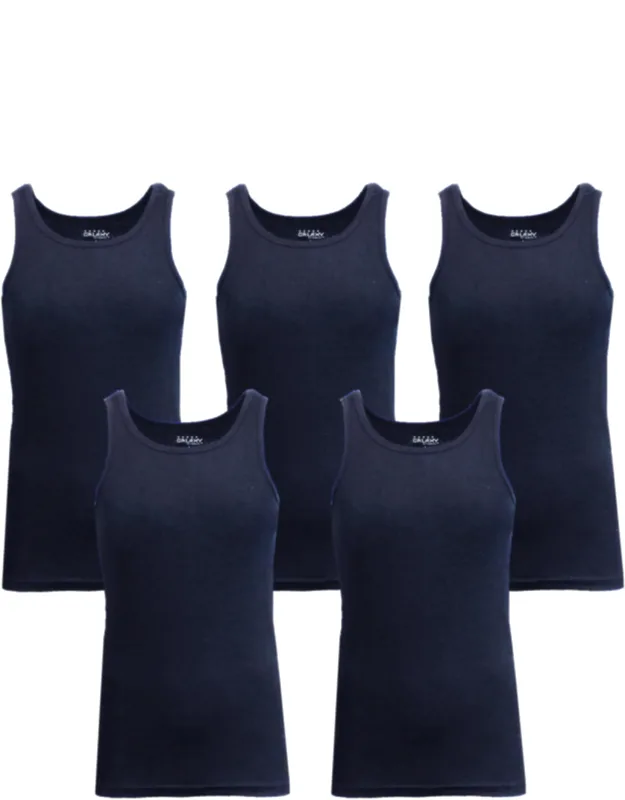 Heavyweight Ribbed Tank Top - 5 Pack