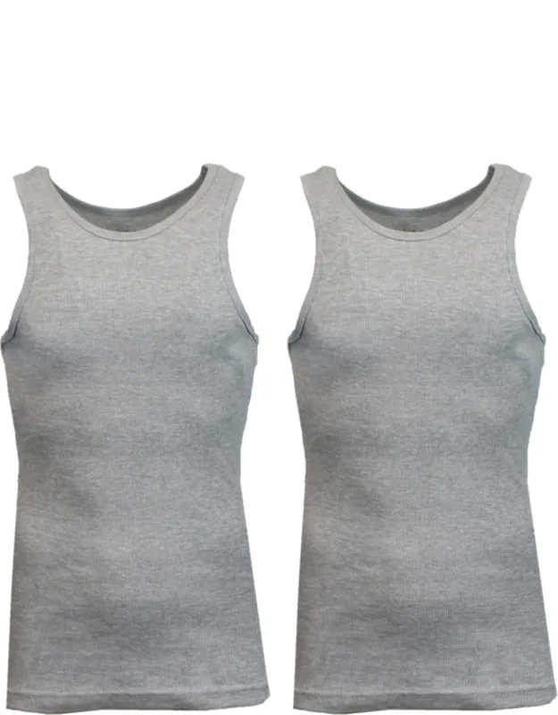 Heavyweight Ribbed Tank Top - 2 Pack